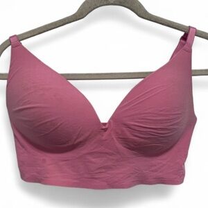 Pink Victoria’s Secret Pink Wireless Push Up Bra Size XL